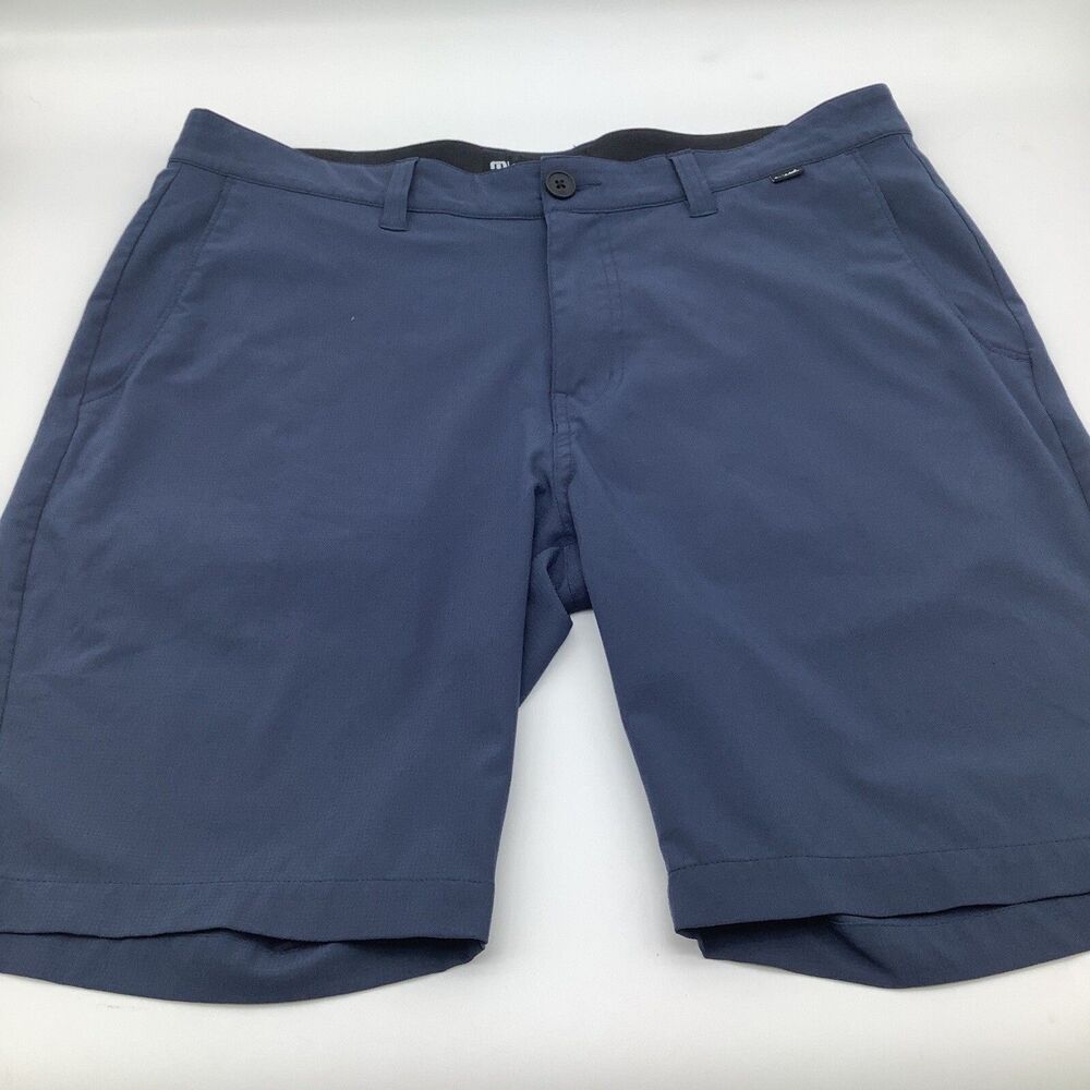 Travis Mathew Men’s Flat Front Shorts - Navy Blue